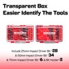 Geinxurn 92Pieces Impact Screwdriver Bits Set, Magnetic S2 Steel 1”/2”