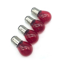 Zoucsj 4Pcs 1157 12v Light Bulb Auto Car Brake Stop Signal Turn Tail Lamp S8 Lot (Red)
