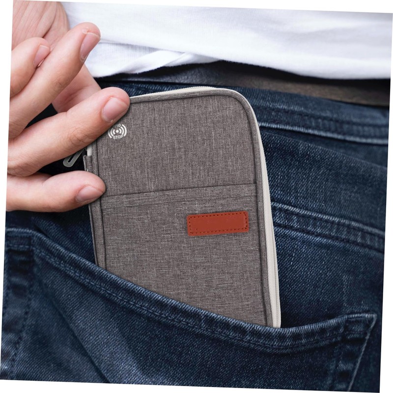 Healvian Multifunctional Waterproof Passport Holder RFID Blocking Travel Document Organizer