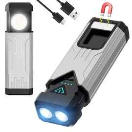 iToncs Rechargeable Tactical Flashlights High Lumens - Super Bright Powerful LED Magnetic USB C Flashlight, 8 Modes, Hiding COB Work Light Waterproof Flash Light for Emergency, Car, Outdoor, Home