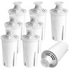 Water Filter Replacement for Brita Stand Pitchers,8 Packs Water Filters