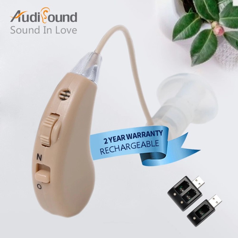 JINGHAO Rechargeable Hearing Amplifier – 18H Battery, Noise Reduction &