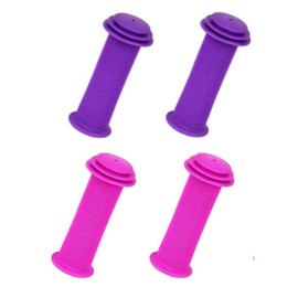GYWHOOFT 4 PCS Bike Handlebar Grips, Solid Color Children's Bike Handlebars, Soft Non-Slip Bicycle Handle Grip,Non-Slip Rubber Bicycle Handle Bar Wraps for Kids Bikes