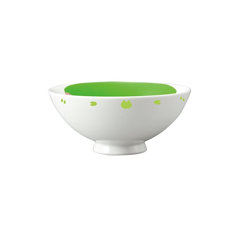 サンアート かわいい食器 「 どうぶつシリーズ 」 カエル 茶碗 直径12cm 白 SAN2659-1