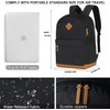 KOPHLY Casual Lightweight Laptop Backpack with USB Charging Port For