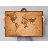 Weltkarte - Antik Poster Print, 92x61 cm