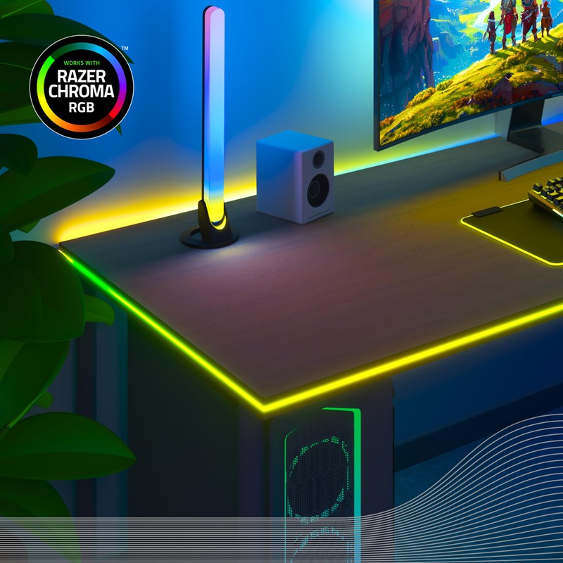 CALEX - Gaming Monitor LED Light Bar, 2 Pieces, Razer