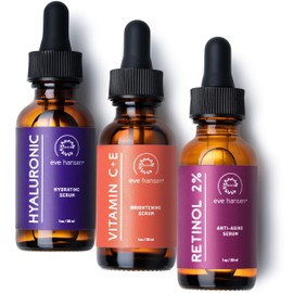 Anti Aging Skin Care Set by Eve Hansen - Best Natural Anti Wrinkle Serum Set, Dark Spot Corrector, Reduce Hyperpigmentation, Acne Scars, Age Spots -  