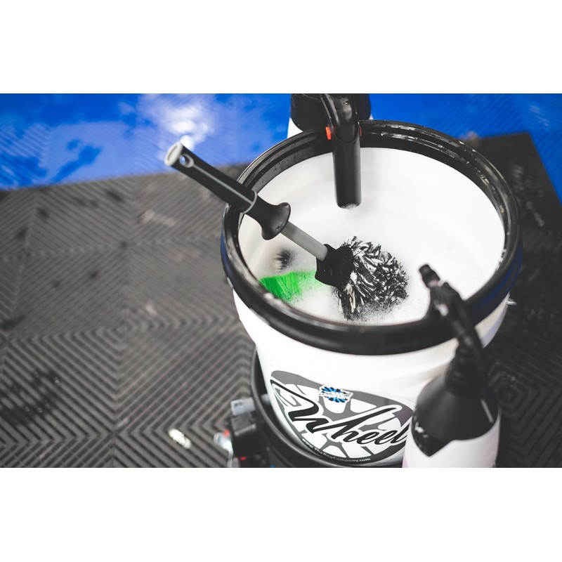 Detail Factory - Wheel Brush Kit with Interchangeable Microfiber Covers