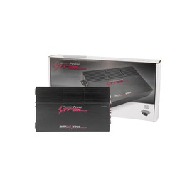 Precision Power Trax Micro Monoblock Class D Car Stereo Amplifier TM1.6000D – 6000W Single Channel Digital Subwoofer Amp with Wired Bass Control & High-Level Inputs for Powerful Audio