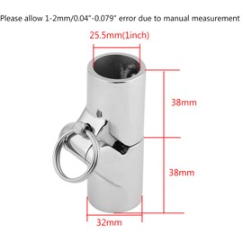 316SS Marine Grade Boat Handrail Fitting -Boat Pipe Connector,Folding Swivel Coupling Tube Joint Connector for 1" (25MM) O.D.Tube/Pipe