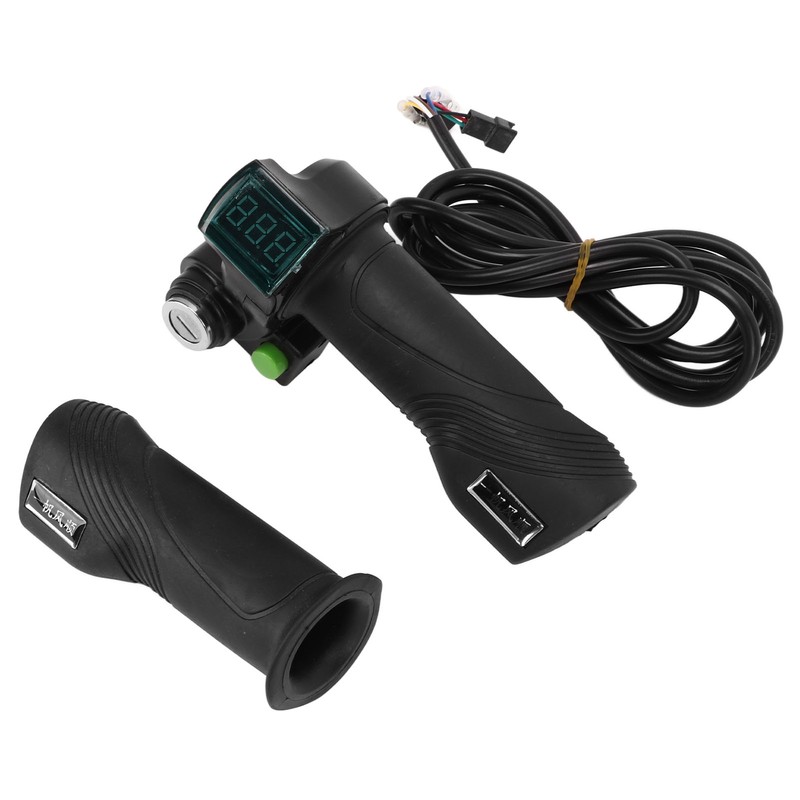 One Pair Electric Bike Throttle Handlebar with Big Head Lock