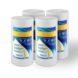 Ronaqua 4-PACK of Big Blue 10”x4.5” 1 Micron Sediment Water Filters