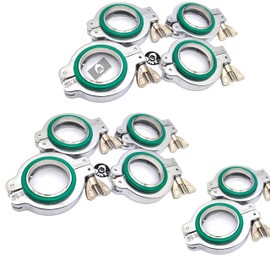 ISO-KF Flange NW40 KF40 Wing nut clamp Sets with Stainless Steel Centering Ring and FKM viton O-Ring (KF40 10sets)