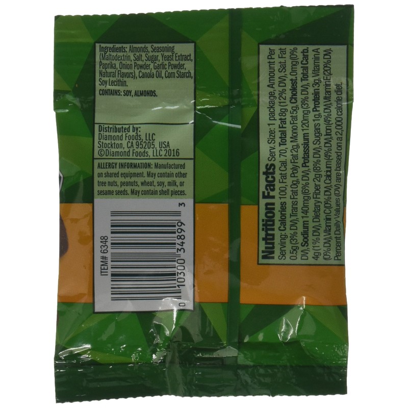 Emerald Diamond 100 Calorie Packs Dry Roasted Almonds