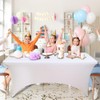 AMFUN 6FT Kitchen Spandex Table Cloth, Stretch Rectangular Table Cloth,Tight,