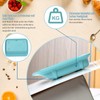 Ehucon Non-Slip Adaptive Scoop Plate with Extra Wall, Leak-proof Melamine