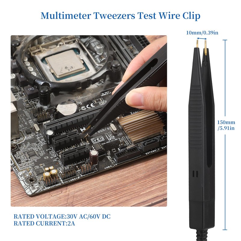 27-Piece Multimeter Test Leads Probes kit，multimeter Probes,Multimeter Leads Test Tweezers