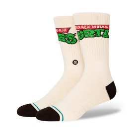 Stance x TMNT "Turtle" Classic Crew Socks (Off White) Print Sock