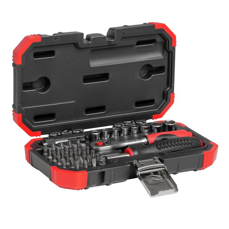 GEDORE Red Bit Set 1/4 Inch 40-Piece Set (PH, PZ,
