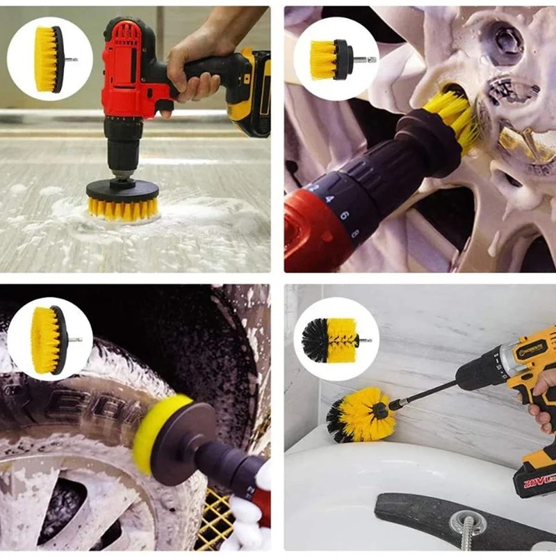 Car Cleaning Kit, Detailing Brush Set with Microfibre Mitt, Polishing