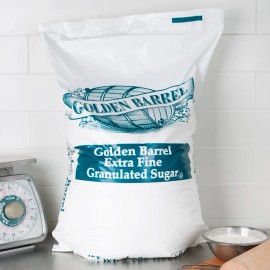 Golden Barrel Commercial 50 lb Bakery Multi-Purpose Cooking Baking Granulated Pure Sugar Vegan