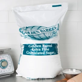 Golden Barrel Commercial 50 lb Bakery Multi-Purpose Cooking Baking Granulated Pure Sugar Vegan