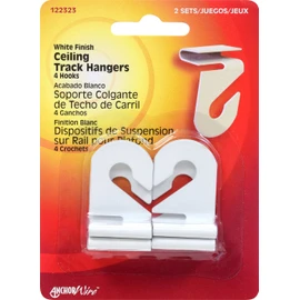 Hillman Fasteners 122323 Ceiling Track Hanger Hooks Suspends Signs and Mobiles from Drop-ceiling T-Bars (Pack of 2)