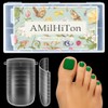 Moldes Rectos de Poligel para Uñas de Los Pies, de