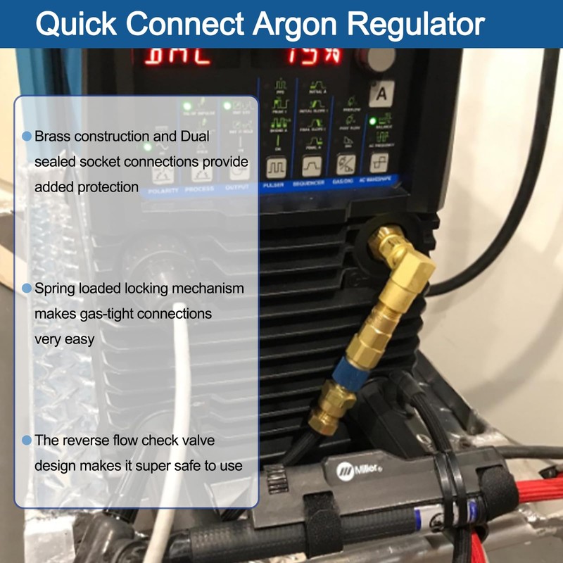 QDB33 Argon Hose Quick Connect Fittings - Argon Inert Gas