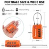 SharkByte TSA Approved Suitcase Locks - 4-Dial Security Travel Combination