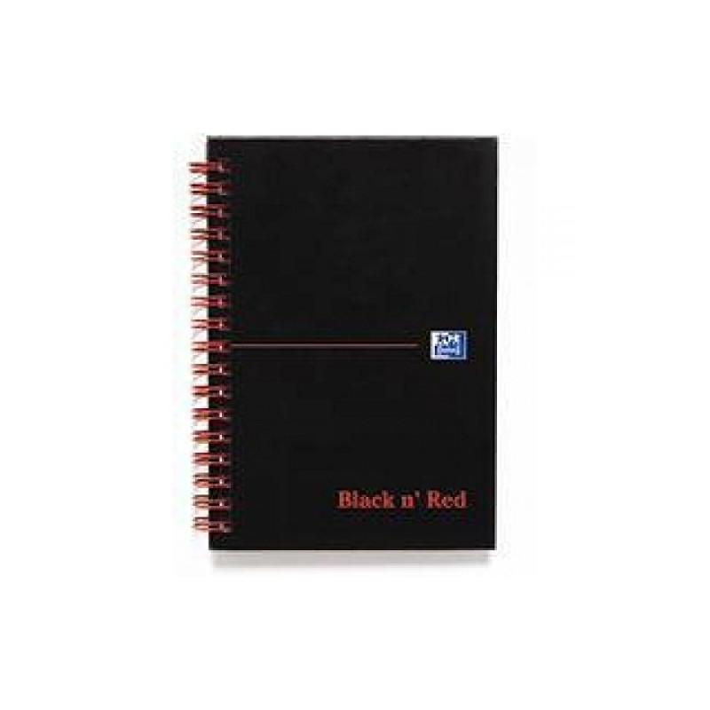 Black n Red Book Wirebound 90gsm Ruled and Perforated 140
