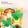 Baby Carrot Harvest Game Wooden Carrots Shape Sorting Matching Puzzle