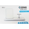 Zens ZEDC06W/00 Stand+Dock Aluminium Wireless Charger - White