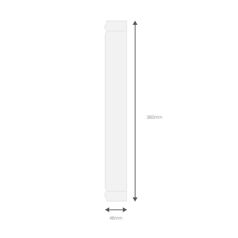 External Ogee 90° Corner Trim for Fascia Board