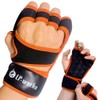 LP-works Training Gloves, Strength Training, Weightlifting, Wrist Protection, Hexagon Pattern,