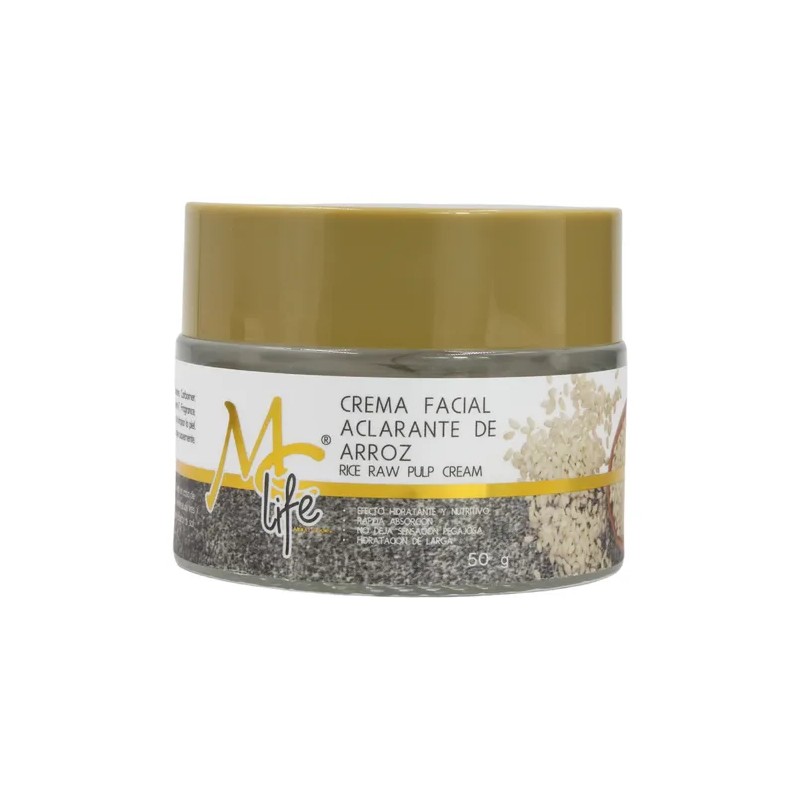 Crema Facial Aclarante Con Extracto De Arroz 50g. Mc Life