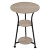 Dulcii Small Round End Table for Narrow and Small Space,