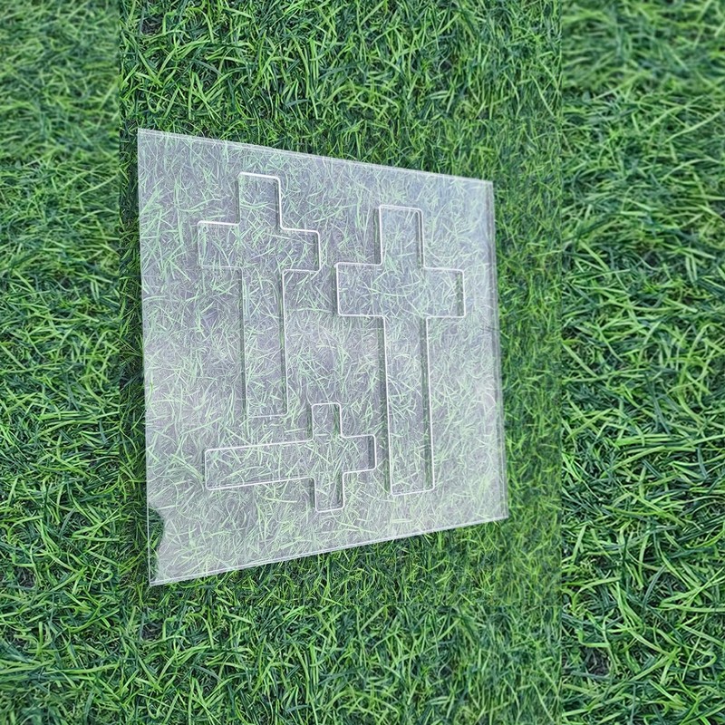 Cross Router Template, Clear Acrylic Ribbon Crosses Router Inlay Router