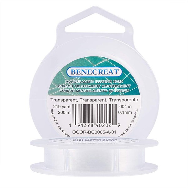 Benecreat 200m Wire Diameter 0.004 inch (0.1 mm) Accessory Thread