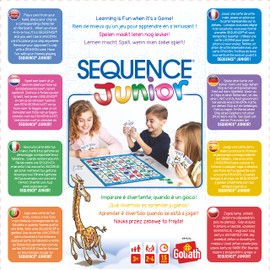 Goliath Games Sequence Junior | Classic Sequence Fun, Just for Kids! | Family Strategy Game | For 2 or More Players, Ages 3+