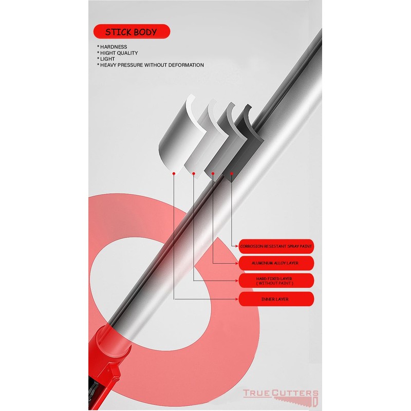 TrueCutters 4-11.5 Ft Extendable Tree Pruner & Pole Saw –