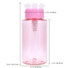 PANA Brand Liquid Push Down Pump Dispenser Empty Bottle with