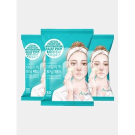 Stress Relieving Daily Pick Toning Pads 30 sheets x 3 / 스트레스 릴리빙 데일리 픽 토닝 패드 30매X3개