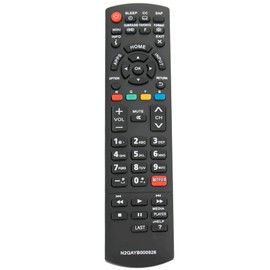 N2QAYB000926 Replace Remote Control fit for Panasonic TV TC-L32E6L TC-39AS540C TC-50LE64 TC-40AS520U TC-50AS540C TC-50ASU534 TC-55ASU534 TC-60AS530 TC-L42E60 TC-55CX850 TC-L58E60 TC-60ASU534 TC-L65E60
