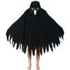 YUTCOTC Unisex Crow Costume Hooded Cape Crow Cosplay Hooded Christmas