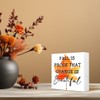 Farmhouse Autumn Decor Wood Block Signs,Fall is Proof that Change