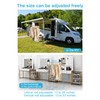 Ligtchser Portable Travel Garment Rack,Folding Clothes Rack for Dance,Travel,Camping, Drying,RV,
