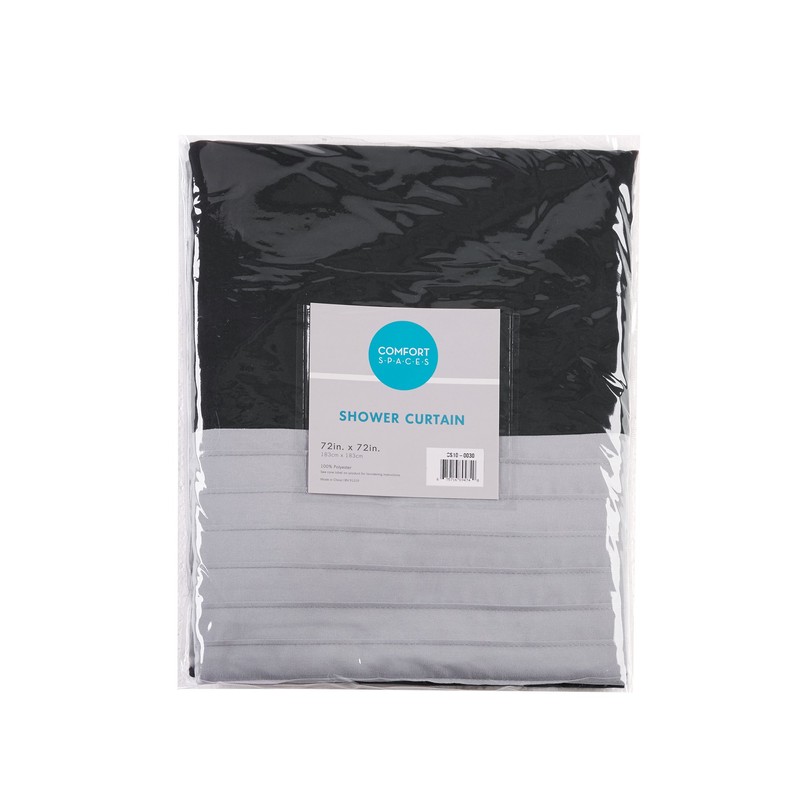 Comfort Spaces Windsor Bathroom Shower Pieced Ruffle Pattern Modern Elegant