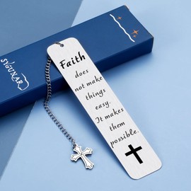 Christian Gifts for Daughter Son Sister in Chris White Elephant Gifts Faith Bookmarks for Women Men Bookish Gifts for Book Lovers Stocking Stuffers Valentines Day Birthday Graduation Gifts